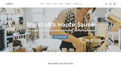 Desktop Screenshot of marshallshautesauce.com